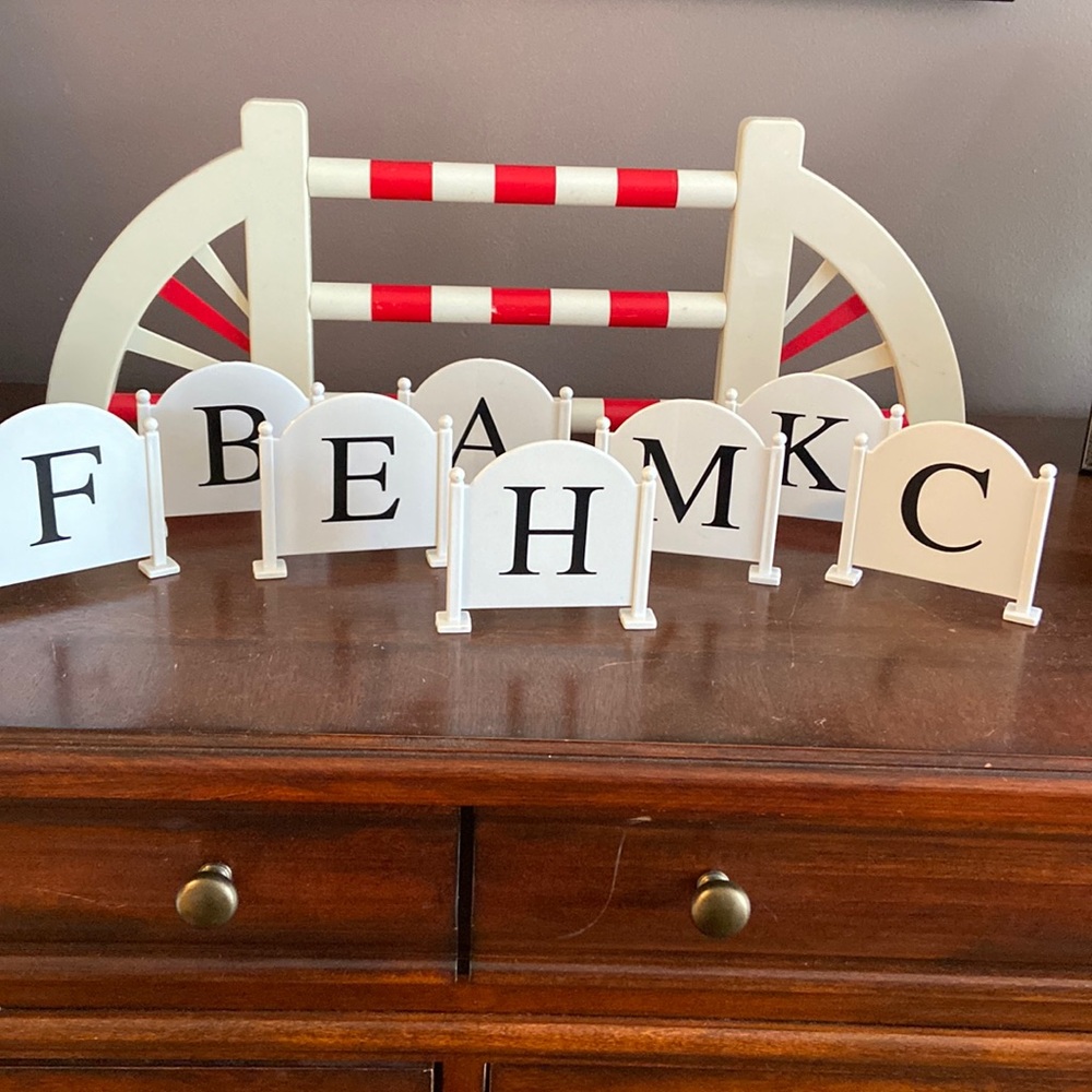 Toy Horse Jumping Fence